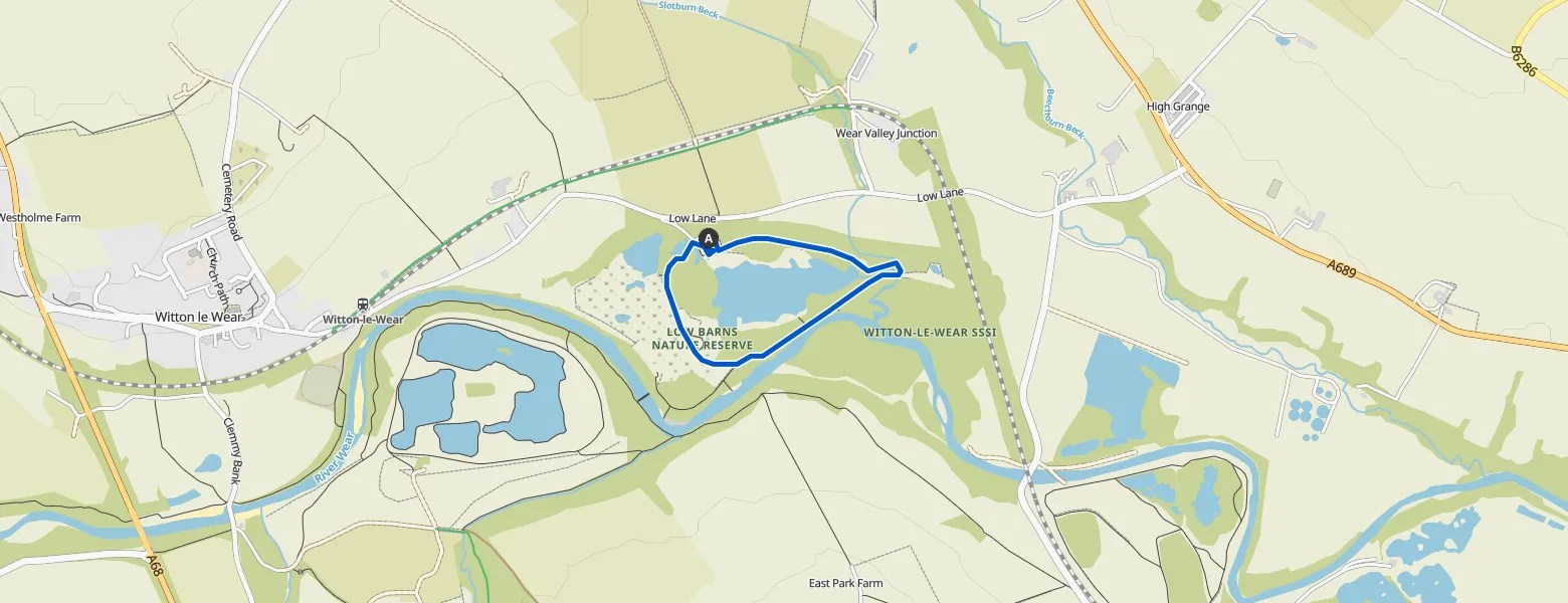 Marston Lake & Low Barns Nature Reserve loop Wanderung Komoot